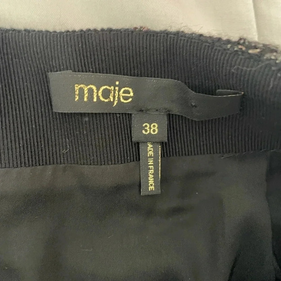 Maje embroidered metallic mini skirt - Picture 4 of 10